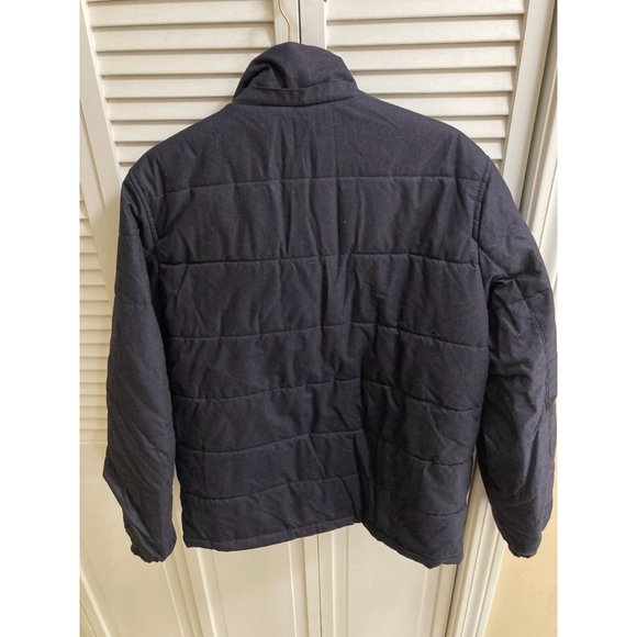 Nautica Men's Dark Gray/Black Quilted Insulated Puffer Jacket Size M-No Hood - Picture 2 of 6